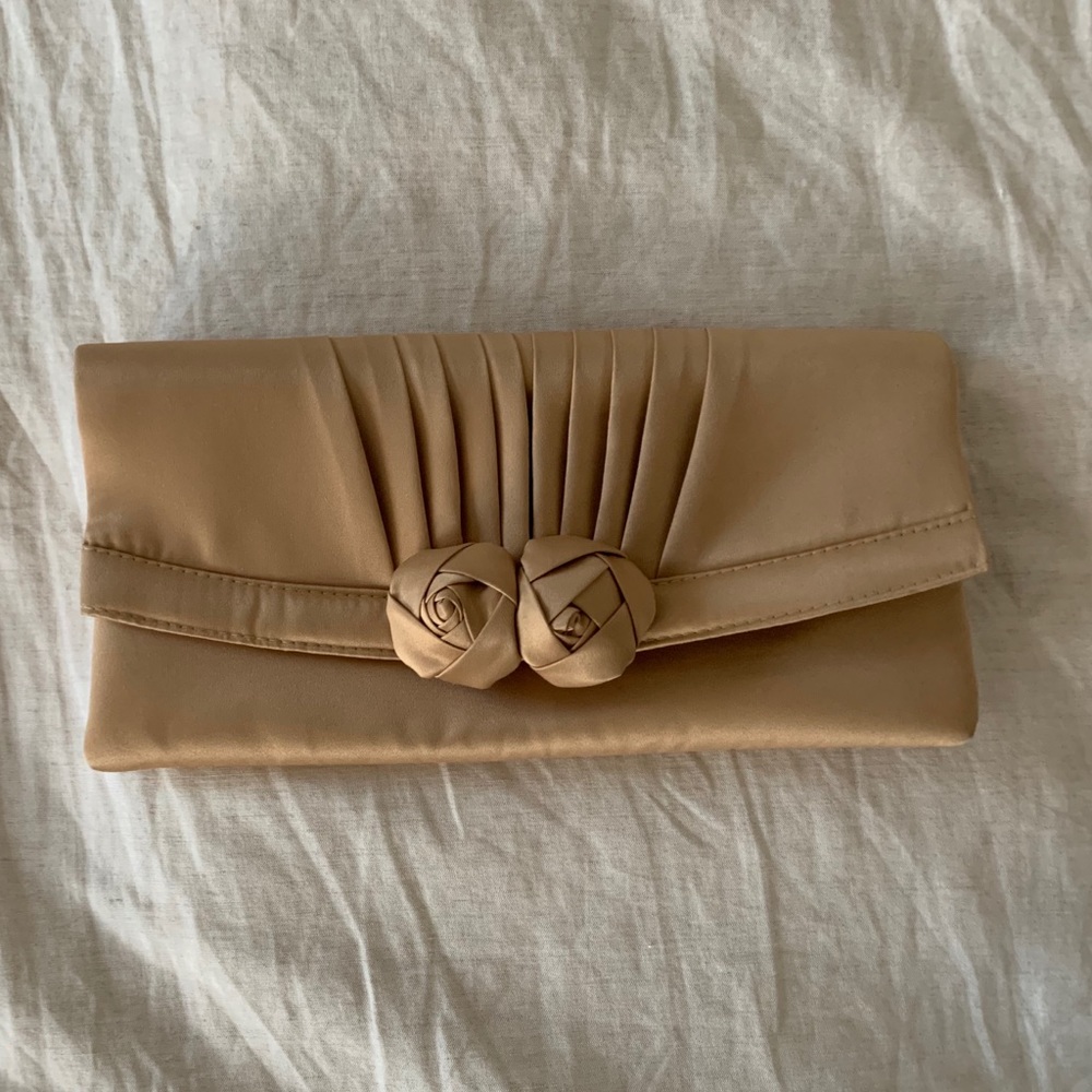 Evening silk clutch